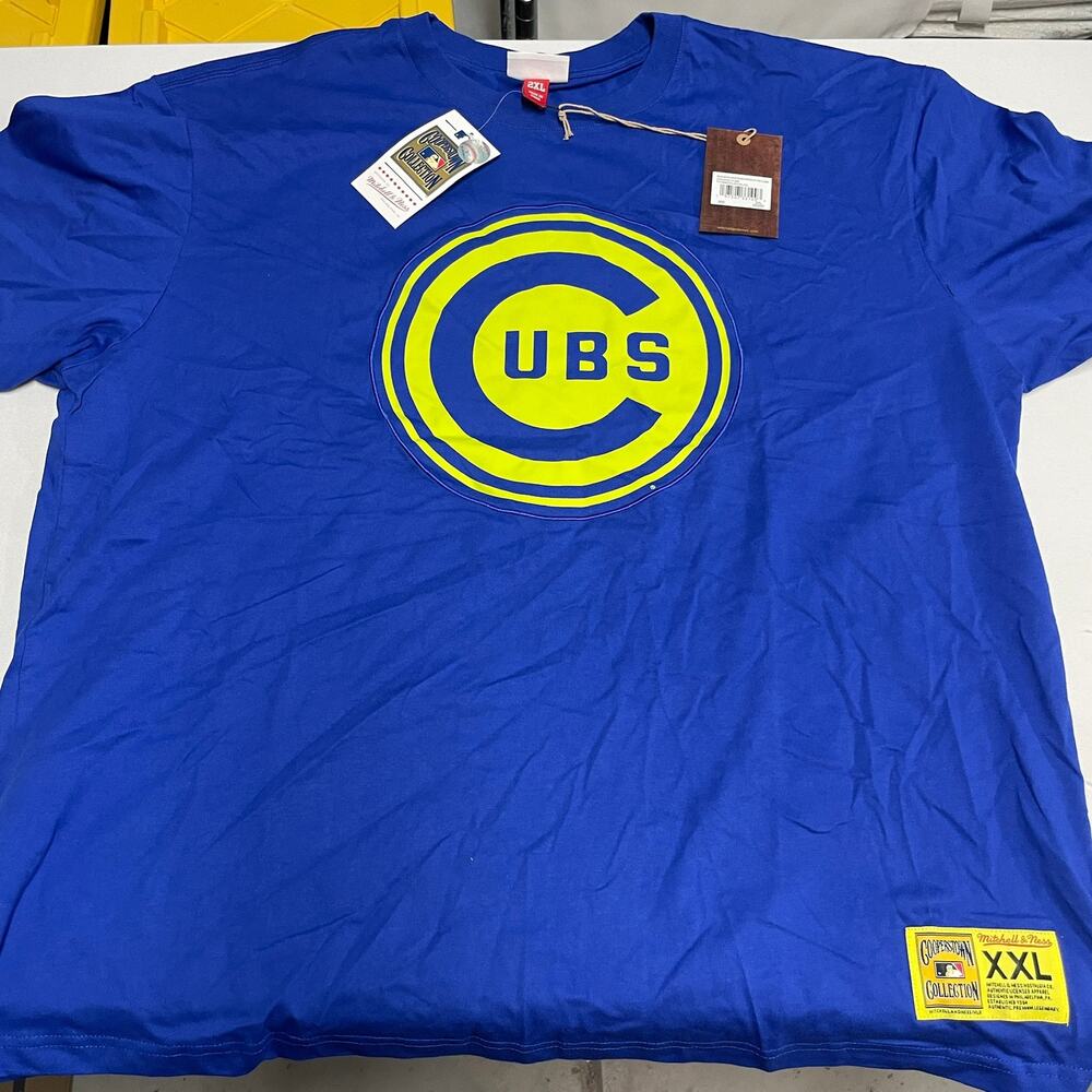 Chicago Cubs Mitchell & Ness Cooperstown Collection Neon Nights Premium T-Shirt